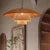Vintage Rattan Lamp Restaurant Pendant Lights Home Deco Dining Room Kitchen Light Fixtures