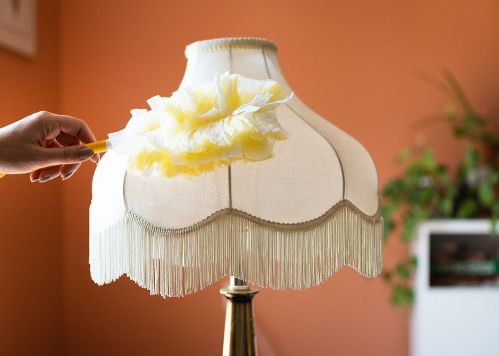 How to clean fabric lamp shades
