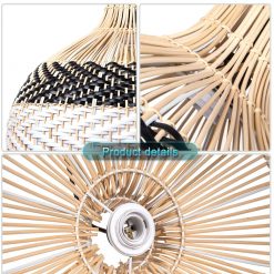 Hand woven-Rattan-Pendant-Light-Weaving-Detail