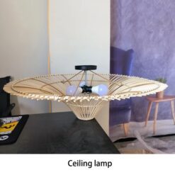 Rattan Chandelier Ceiling Lampshade