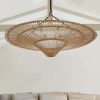 Rattan Chandelier, Round Rattan Lampshade Pendant Light