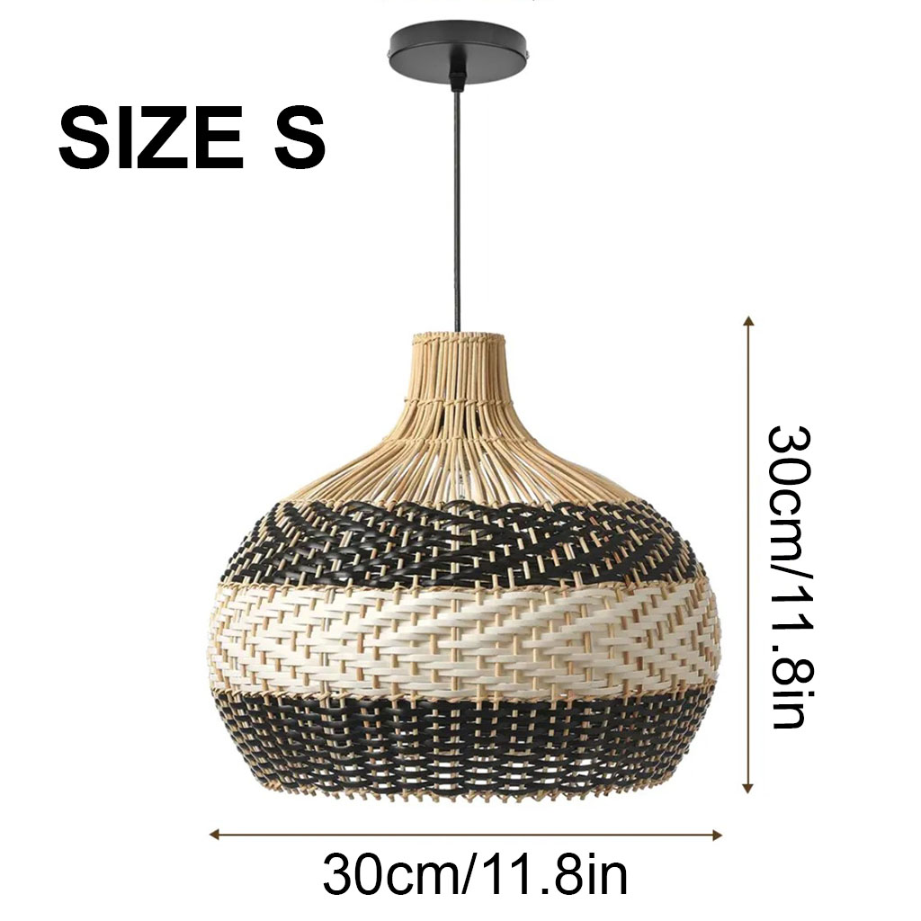 Rattan Pendant Light Size Chart – Size S