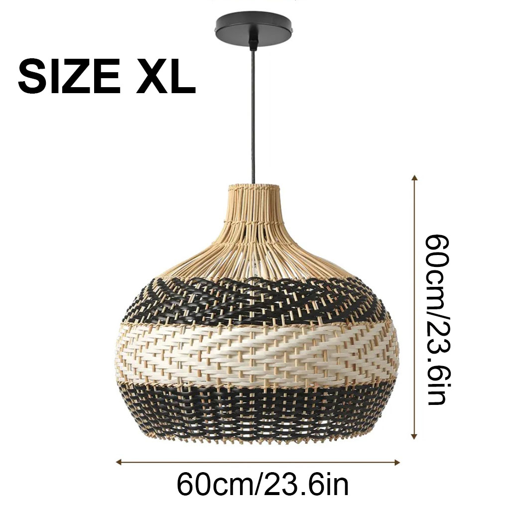 Rattan Pendant Light Size Chart – Size XL