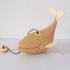 Modern Wooden Pendant Lights Cartoon Whales Light Fixture Living Dining Room Restaurant Lamp Shade