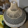 rattan lampshade, rattan pendant light, rattan light fixture, woven lamp shade