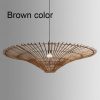 Round Rattan Chandelier, Rattan Pendant Lamp Woven Rattan Light Shade Wicker Lamp Rattan Light Fixture