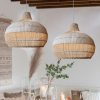kitchen rattan lampshade wicker light fixture hanging lampshade