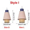 Handmade Bamboo Pendant Light Fixture, Rattan Lampshade Wicker Lantern