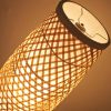 Southeast VN Bamboo Wicker Rattan Floor Lamps Vase Floor Light Fixture Standing Lamp