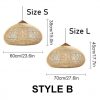 High Quality Rattan Pendant Light, Vintage Rattan Lampshade, Dining Room Restaurant Kitchen Light Fixtures