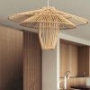 3 Layers Bamboo Lamp Shade, Bamboo Pendant Light Fixture