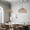 Bellflower Bamboo Pendant Light Fixture Woven Lampshade