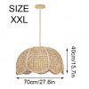 Bellflower Pendant Light Wicker Bamboo Rattan Lampshade Xxl