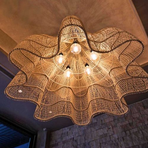 Bolide Rattan Pendant Light Outdoor And Patio