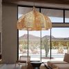 Bolide Rattan Pendant Light Woven Chandelier Lamp Living Room