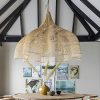 Bolide Rattan Pendant Light Woven Chandelier Lamp Natural