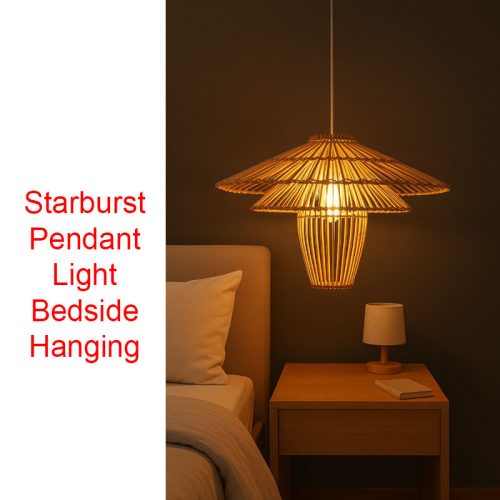 Starburst Pendant Light Fixture 3 Layers Light Bedside