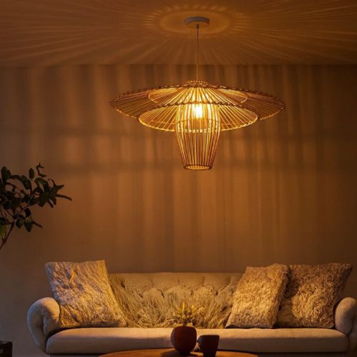 Starburst Pendant Light Fixture 3 Layers Living Room