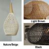 Vintage Rattan Pendant Light Fixtures Color Option