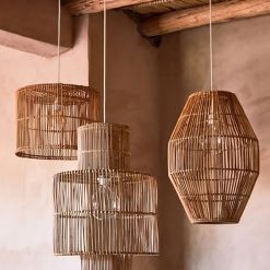 Bamboo Lampshade, Bamboo Pendant Light, Bamboo Lantern