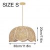 Bamboo Pendant Light, Bamboo Lampshade, Wicker Light Shade For Kitchen
