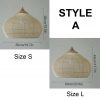 High Quality Rattan Pendant Light, Vintage Rattan Lampshade, Dining Room Restaurant Kitchen Light Fixtures