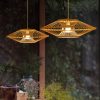 rattan lampshade, rattan pendant light, rattan light fixture, woven lamp shade