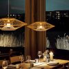 rattan lampshade, rattan pendant light, rattan light fixture, woven lamp shade