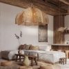 Rattan Pendant Lampshade Hanging Light For Living Space