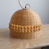 Woven Bamboo Lamp Shade, Bamboo Pendant Light, Bamboo Light Fixture, Wicker Bamboo Light