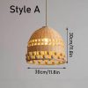 Woven Bamboo Lamp Shade, Bamboo Pendant Light, Bamboo Light Fixture, Wicker Bamboo Light
