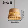 Woven Bamboo Lamp Shade, Bamboo Pendant Light, Bamboo Light Fixture, Wicker Bamboo Light