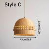 Woven Bamboo Lamp Shade, Bamboo Pendant Light, Bamboo Light Fixture, Wicker Bamboo Light