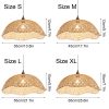 Woven Bamboo Lamp Shade, Bamboo Pendant Light, Wicker Bamboo Light Fixture