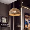 Woven Bamboo Lampshade, Bamboo Pendant Light, Wicker Light Shade