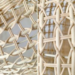 Woven Bamboo Lampshade, Bamboo Pendant Light, Wicker Light Shade