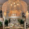 Woven Rattan Lampshade, Rattan Pendant Light Fixture, Bamboo Lamp For Restaurant Kitchen Livingroom