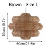 rattan light shade chandelier hanging light