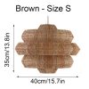 rattan light shade chandelier hanging light