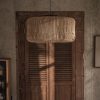 Capsule Rattan Pendant Light Hanging