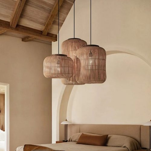 Enjoy A Spa-like Retreat With Capsule Rattan Pendant Light