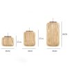 Wicker Pendant Lights Chandeliers Dining Room Living Room Restaurant Lantern Homestay Rattan Hang Lamps