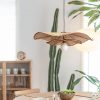 Lotus Leaf Pendant Light, Woven Rattan Lampshade, Rattan Light Fixtures