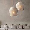 Woven Lampshade, Wicker Light Fixture, Wabi-sabi Lamp, Kitchen Light