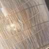 aWoven Lampshade, Wicker Light Fixture, Wabi-sabi Lamp, Kitchen Light