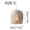 Woven Lampshade, Wicker Light Fixture, Wabi-sabi Lamp, Kitchen Light