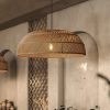 Woven Rattan Lampshade Rattan Light Fixtures, Kitchen Lamp