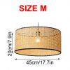 Bamboo Lantern Lampshade, Kitchen Light Fixture, Handmade Lampshade