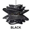 Black Vietnam Flower Rattan Chandelier