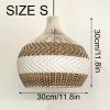 Light Brown White Rattan Pendant Light Wicker Rattan Lampshade